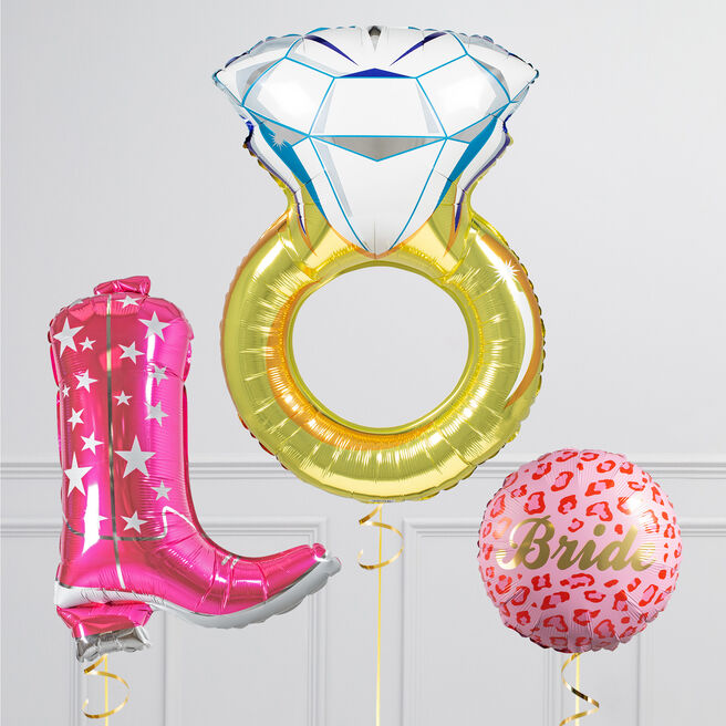 Cowgirl Hen Party Balloon Bundle - DELIVERED INFLATED!